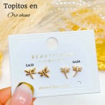 #A Lm mini topito oro chino 18 k  