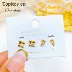 #A Lm mini topito oro chino 18 k  