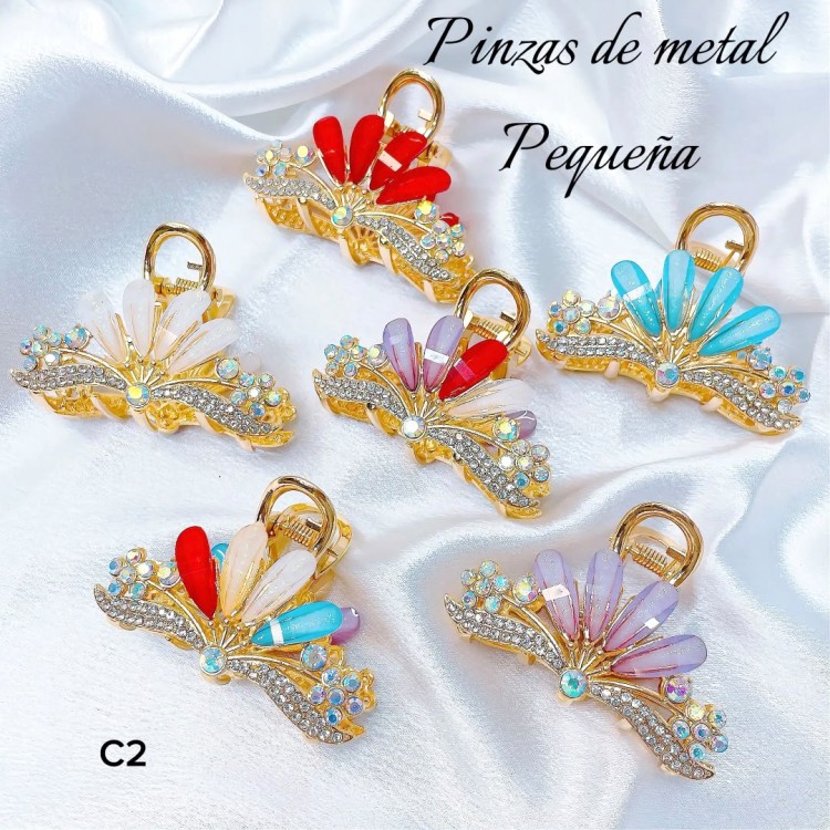#001 pinza de dama metal p  #c