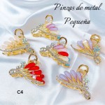 #001 pinza de dama metal p  #c