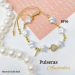 pulsera perla con dije 