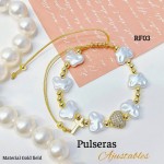pulsera perla con dije 