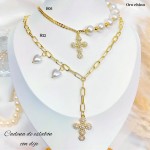 #N cadena eslabon con dije corazon