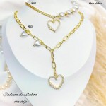 #N cadena eslabon con dije corazon