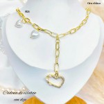 #N cadena eslabon con dije corazon