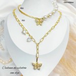 #N cadena eslabon con dije corazon