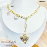 #N cadena eslabon con dije corazon