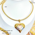 cadena rigida con dije corazon cadena rigida con dije corazon