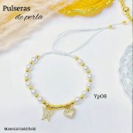 #01 Pulseras perla con 2 tije  