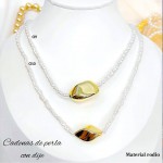 cadena perla con dije cadena perla con dije