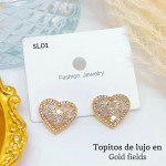 #B SL aretes de lujo con pedrería #B SL aretes de lujo con pedrería