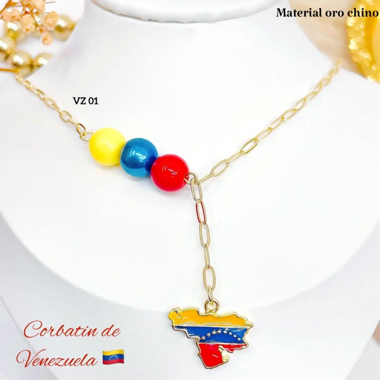 cadena con dije mapa Venezuela 