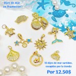 Super promocion en Dijes 10 por 12.50$ 