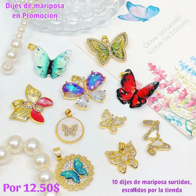 Super promocion en Dijes 10 por 12.50$ 