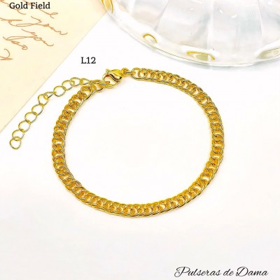 #L Pulsera sin dije  oro chino 