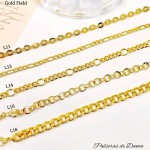 #L Pulsera sin dije oro chino #L Pulsera sin dije oro chino