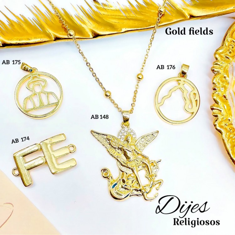 #022 cadena con dije religiosa (dije1.65) 9.5& #022 cadena con dije religiosa (dije1.65) 9.5&
