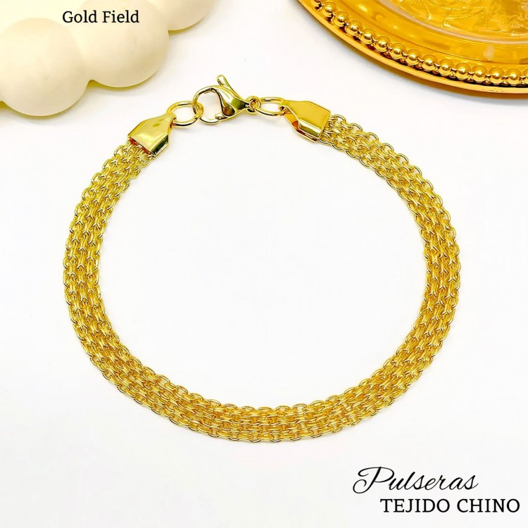 #0 pulsera tejido Chino grueso en tendencia 