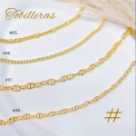 #tobillera oro chino 18k 