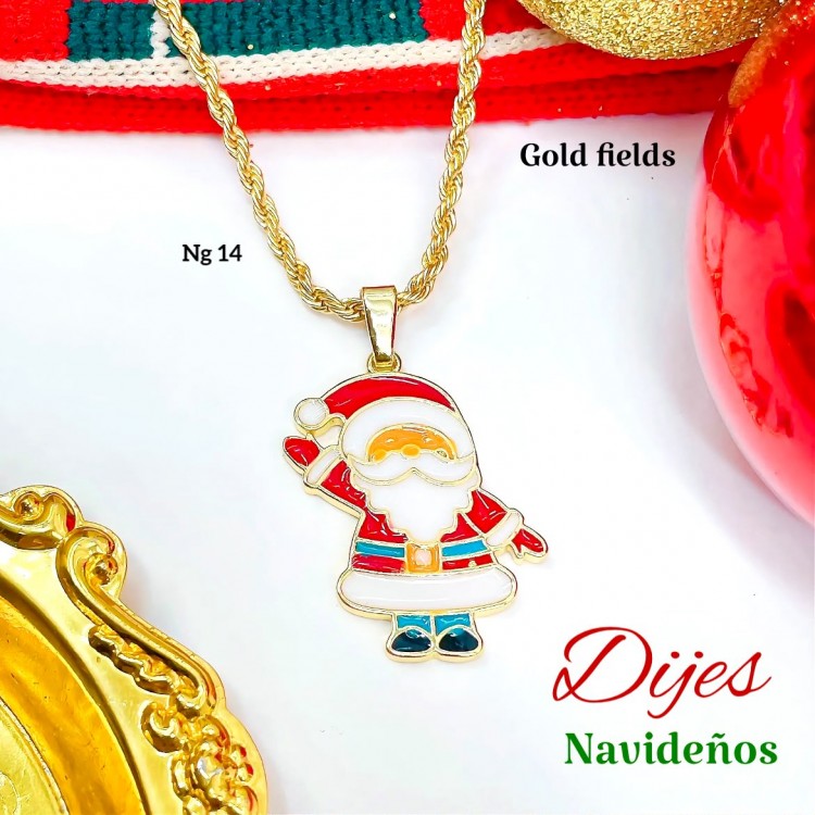 #022 cadena con dije navidad (dije 1.65$) 