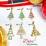 #022 cadena con dije navidad (dije 1.65$) 