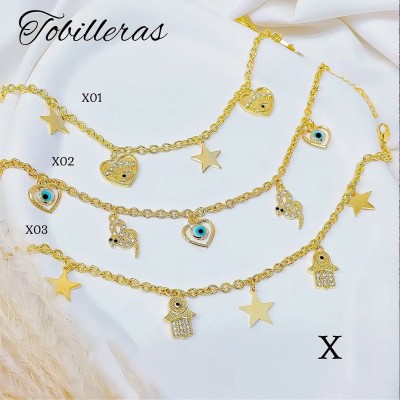 #x tobillera ojo turco