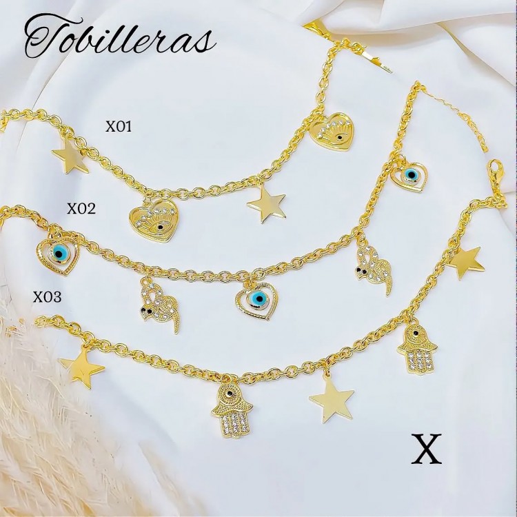 #x tobillera ojo turco #x tobillera ojo turco