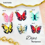 #022 cadena con dije mariposa solo dije 1.65