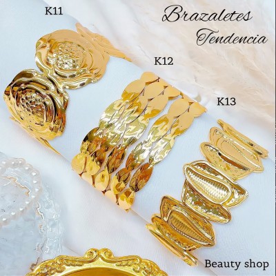 #0 pulsera rigida elegante en acero 