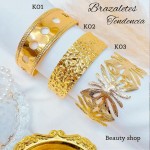 #0 pulsera rigida elegante en acero 