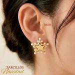 #0 zarcillo navidad elegante #b