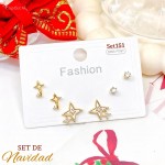 #0 set zarcillo navidad