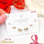#0 set zarcillo navidad