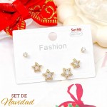 #0 set zarcillo navidad