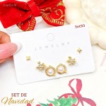 #0 set zarcillo navidad