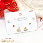 #0 set zarcillo navidad