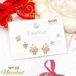 #0 set zarcillo navidad