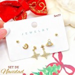 #0 set zarcillo navidad