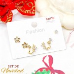 #0 set zarcillo navidad