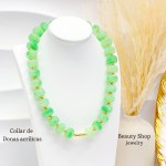 #01 cadena dona acrilica con dije corazon en tendencia (solo cadena 6.50)
