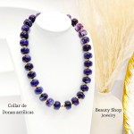 #01 cadena dona acrilica con dije corazon en tendencia (solo cadena 6.50)