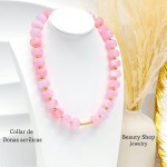#01 cadena dona acrilica con dije corazon en tendencia (solo cadena 6.50)