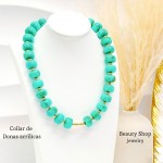 #01 cadena dona acrilica con dije corazon en tendencia (solo cadena 6.50)