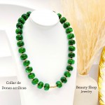#01 cadena dona acrilica con dije corazon en tendencia (solo cadena 6.50)