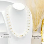 #01 cadena dona acrilica con dije corazon en tendencia (solo cadena 6.50)