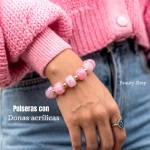 #01 pulsera dona acrilica en tendencia