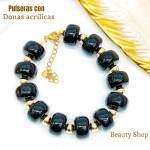 #01 pulsera dona acrilica en tendencia