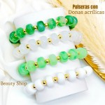 #01 pulsera dona acrilica en tendencia