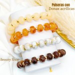 #01 pulsera dona acrilica en tendencia