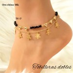 #1 tobillera oro chino 